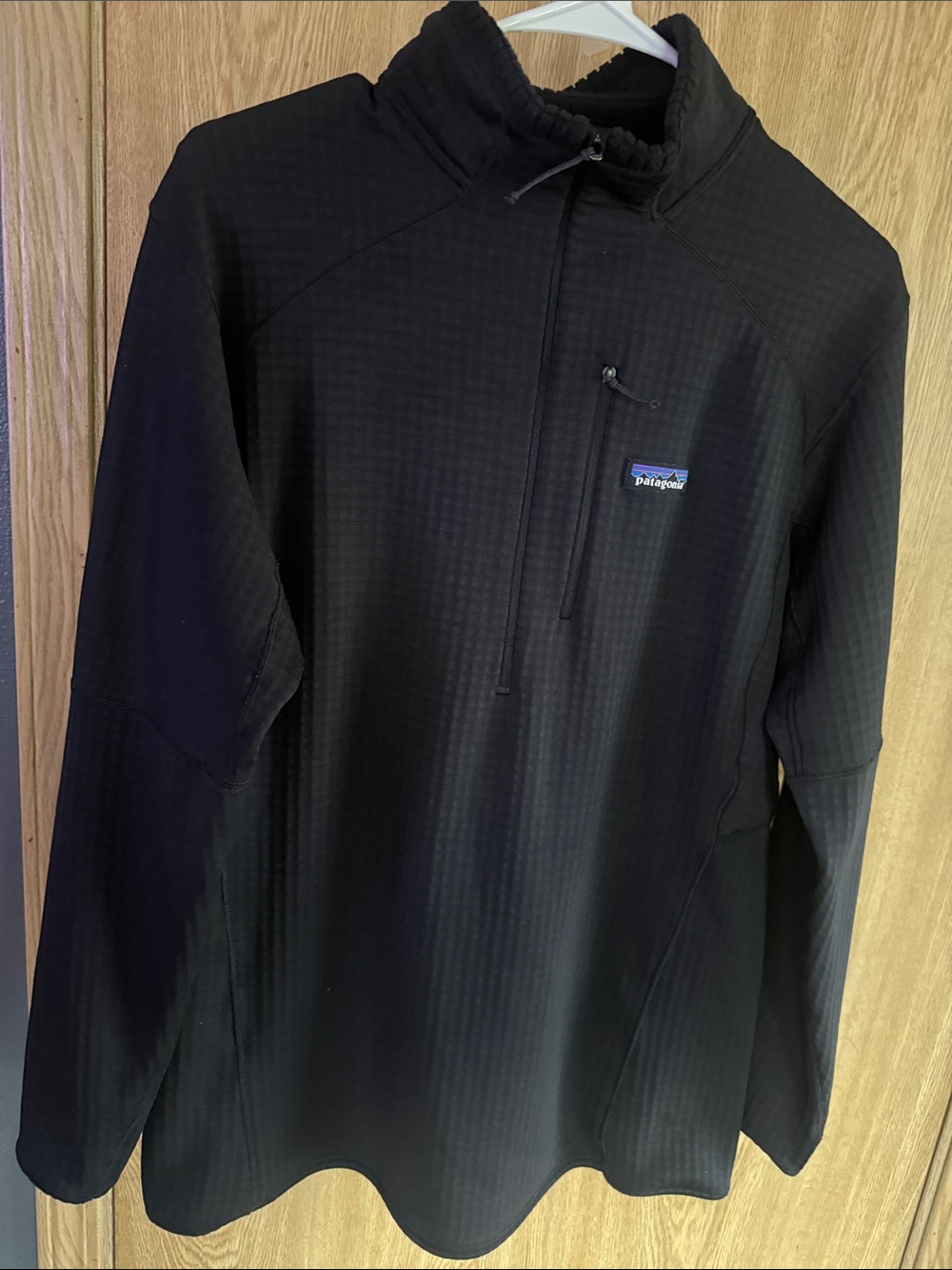 Patagonia Black Lightweight Half-Zip Shirt Jacket